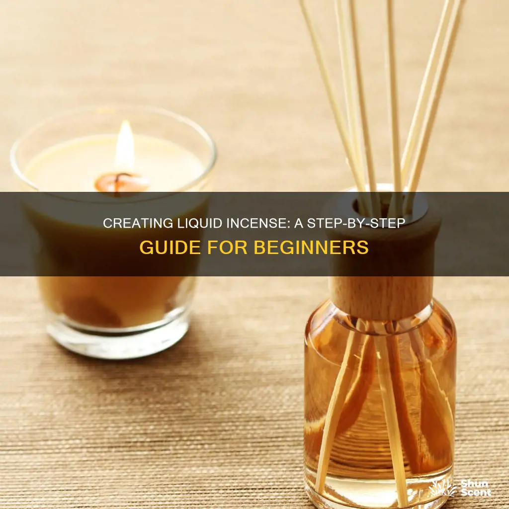 how to make your own liquid incense