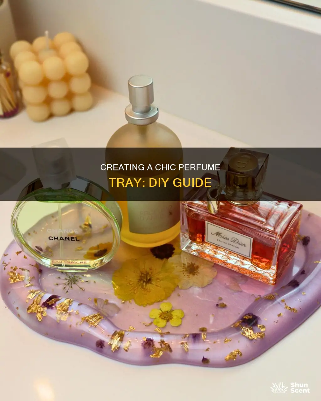 how to make your own perfume tray