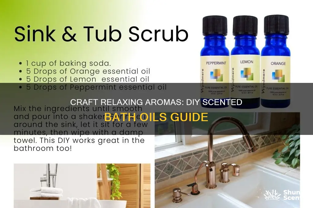how to make your own scented bath oils