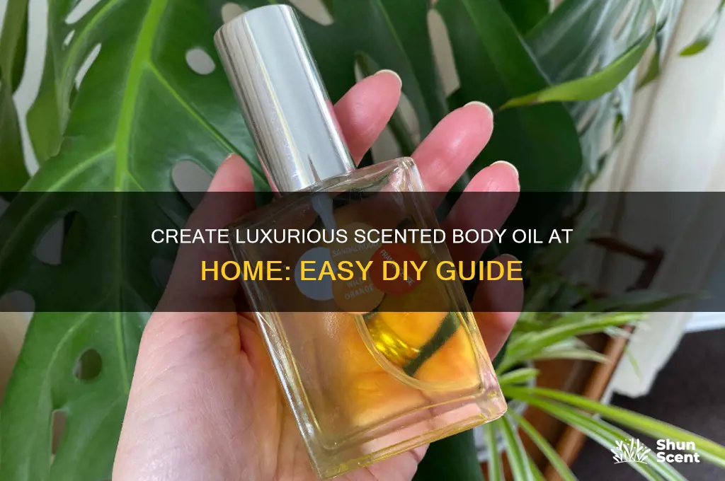 how to make your own scented body oil