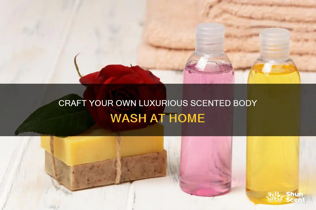 how to make your own scented body wash