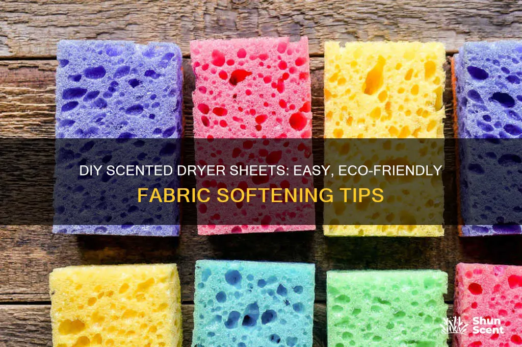 how to make your own scented dryer sheets