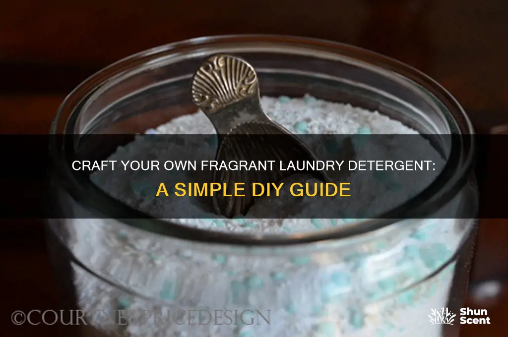 how to make your own scented laundry detergent