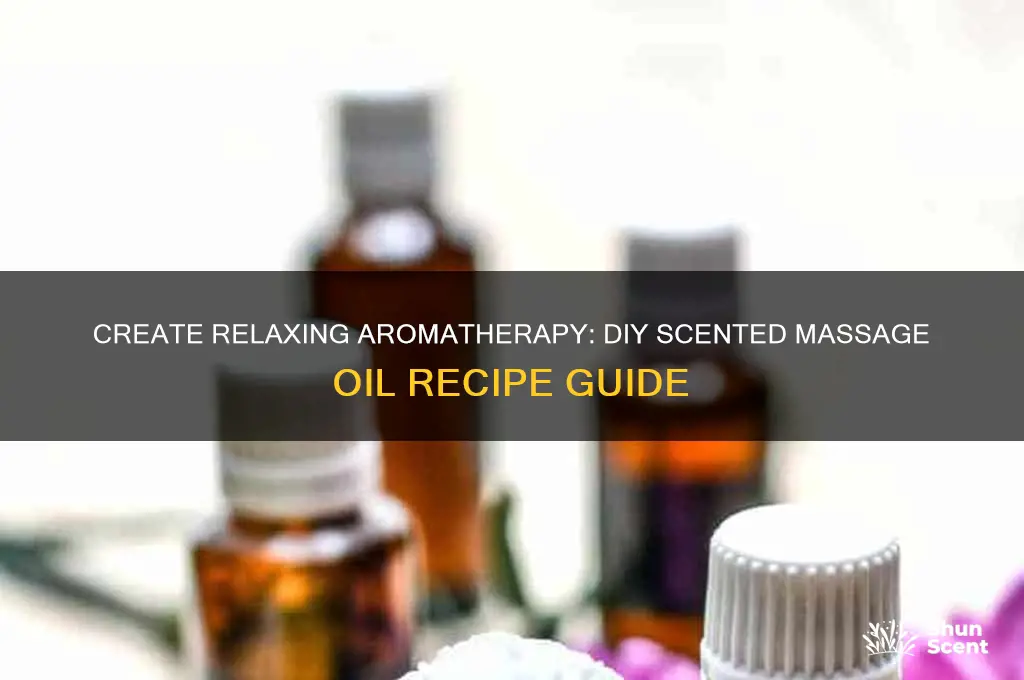 how to make your own scented massage oil