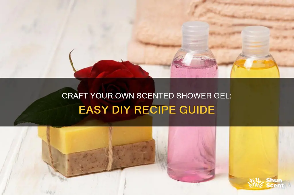how to make your own scented shower gel