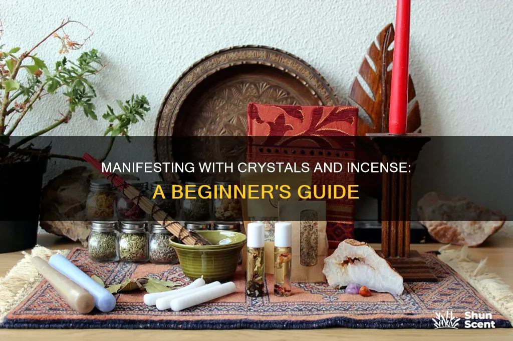 how to manifest with crystals and incense