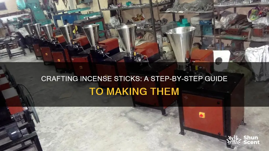 how to manufacture incense sticks