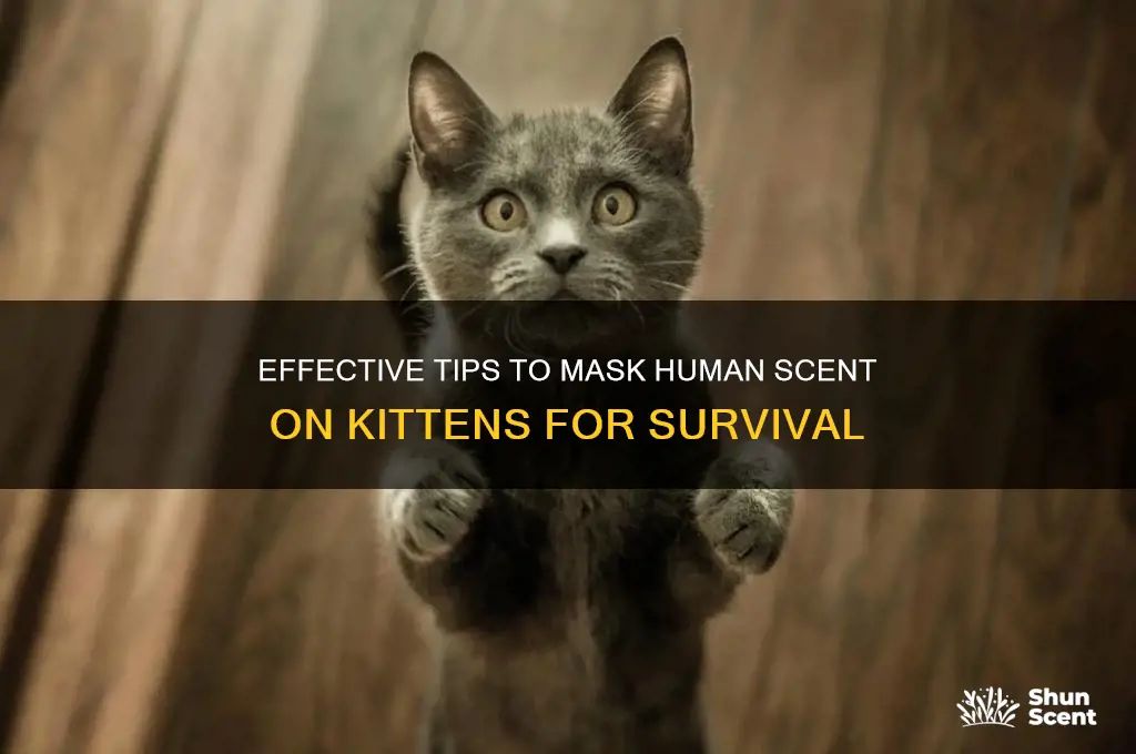 how to mask human scent on kittens