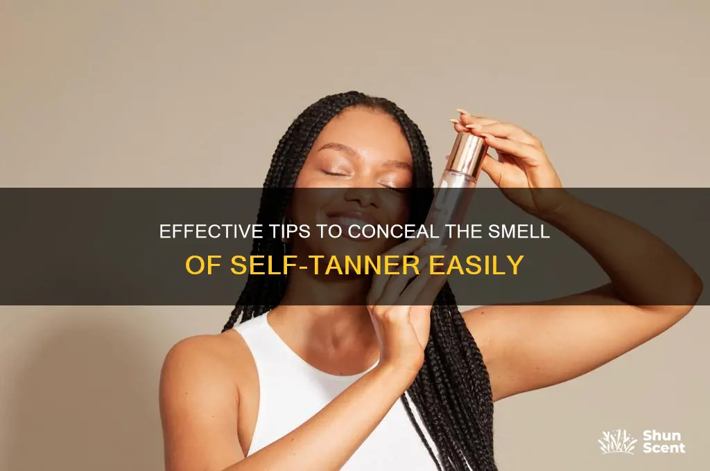 how to mask scent of tanner