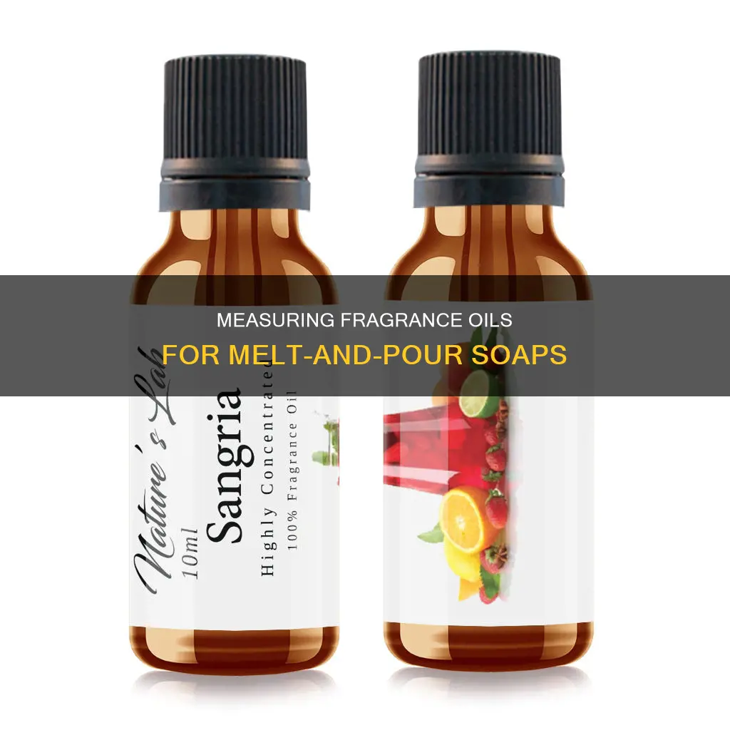 how to measure fragrance oil for melt and pour soap