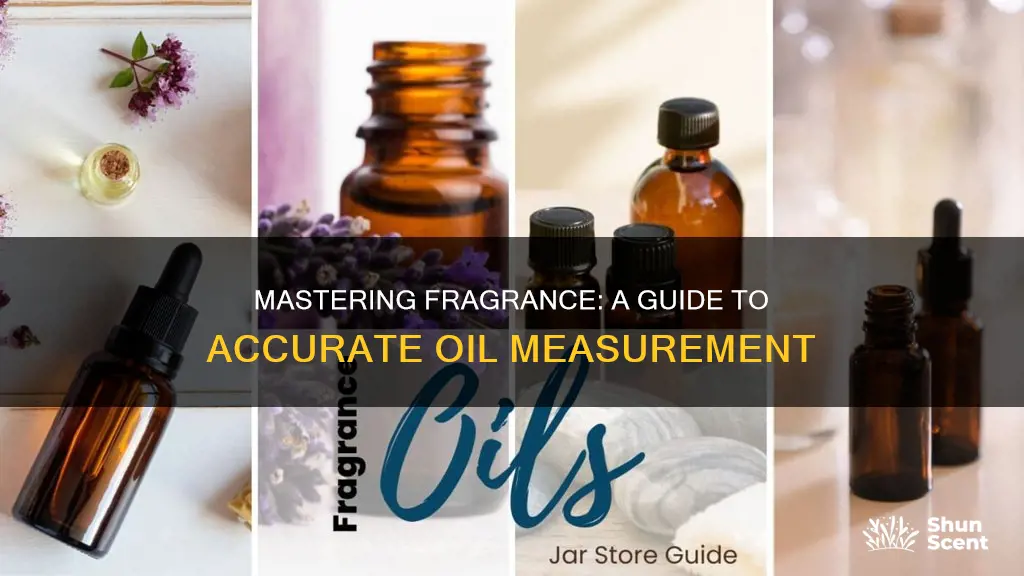 how to measure fragrance oil