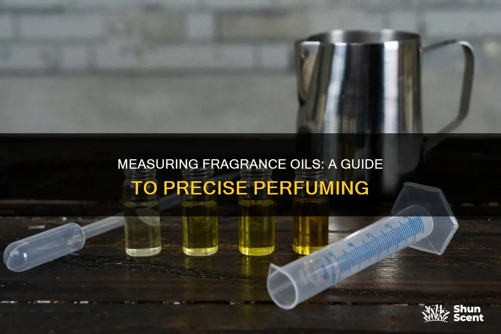 how to measure fragrance oil