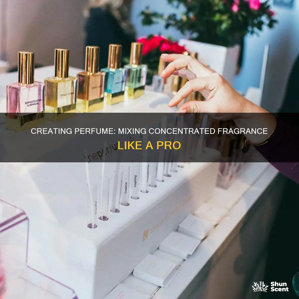 how to mix concentrated fragrance into a perfume