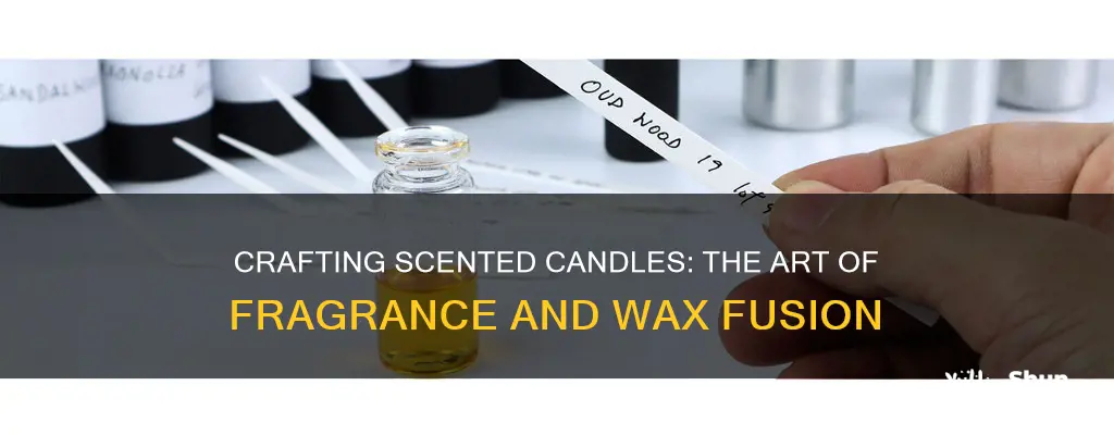 how to mix fragrance and wax to make candles