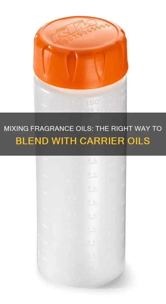 how to mix fragrance oil with carrier oil