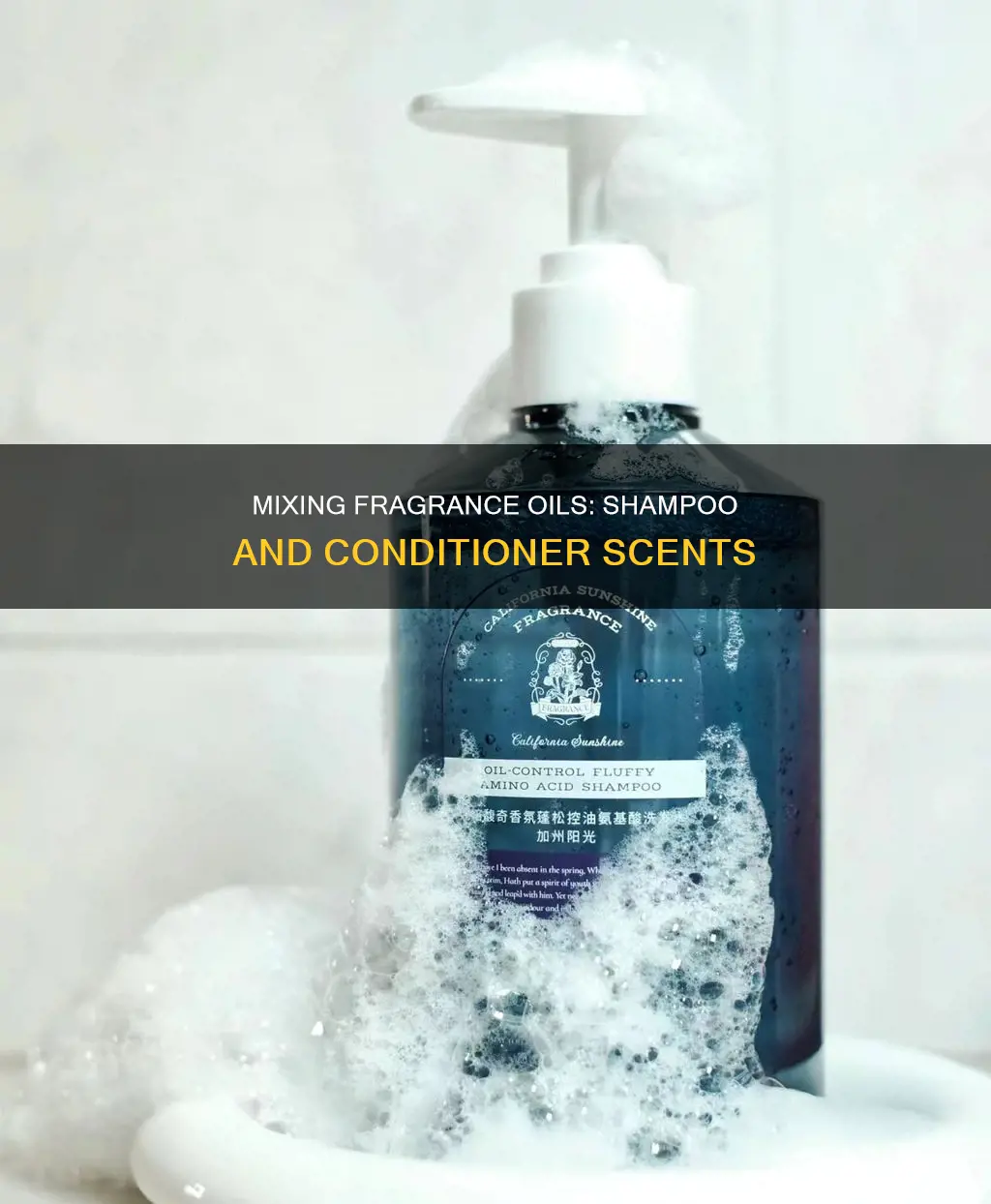 how to mix fragrance oils into shampoo and conditioner