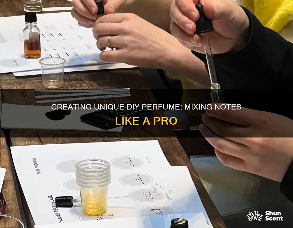 how to mix notes in diy perfume