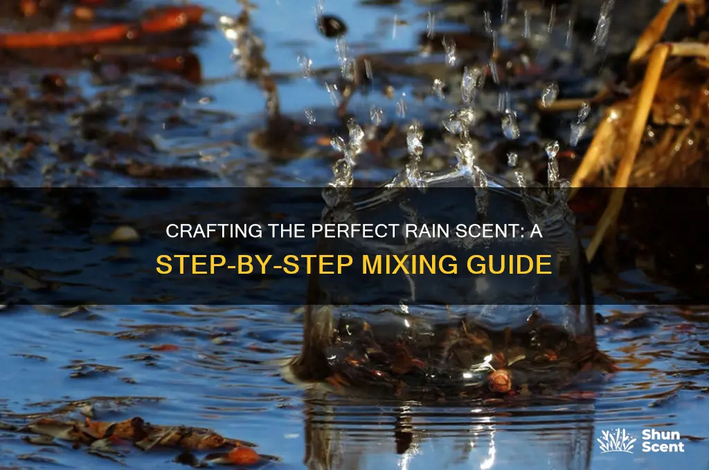 how to mix rain scent