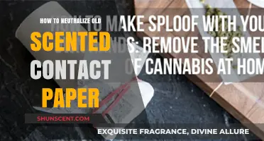 Effective Ways to Neutralize Old Scented Contact Paper Odors Easily