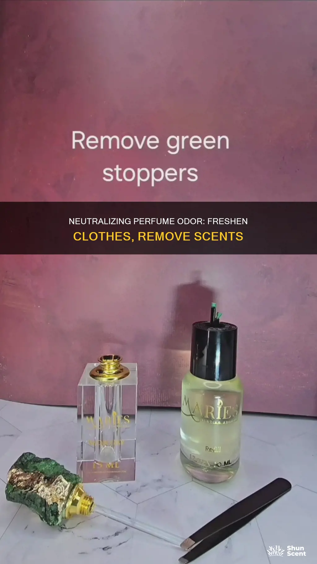 how to neutralize perfume odor from clothes