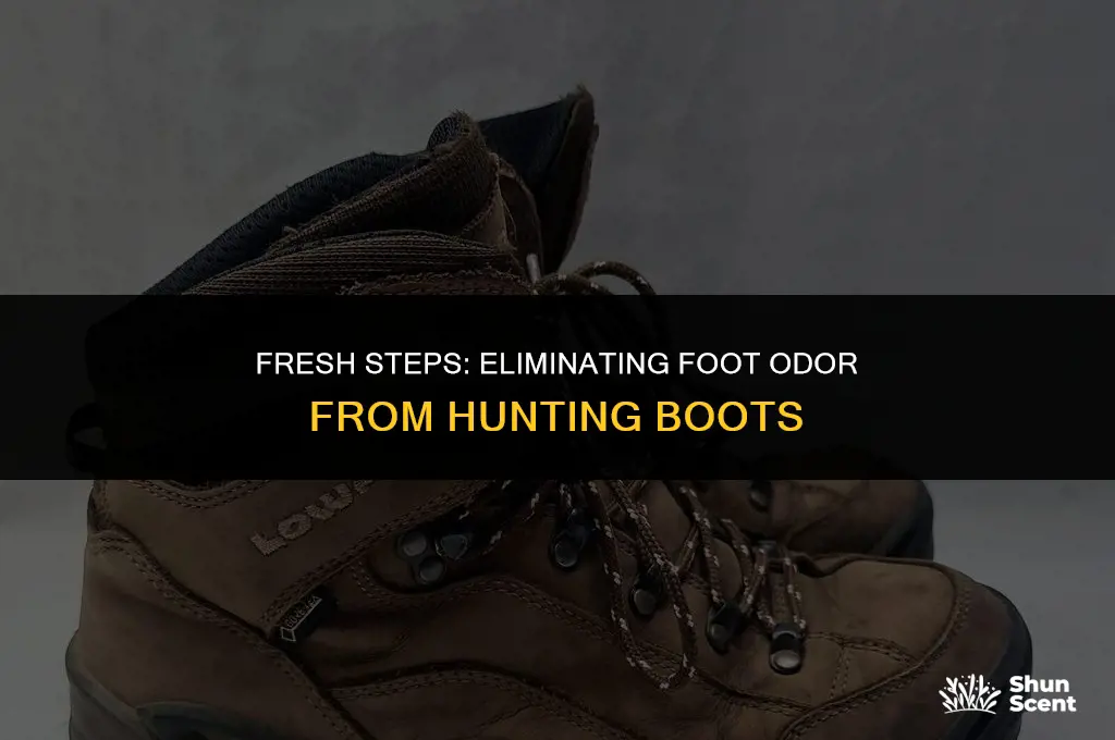 how to o get foot odor out of hunting boots