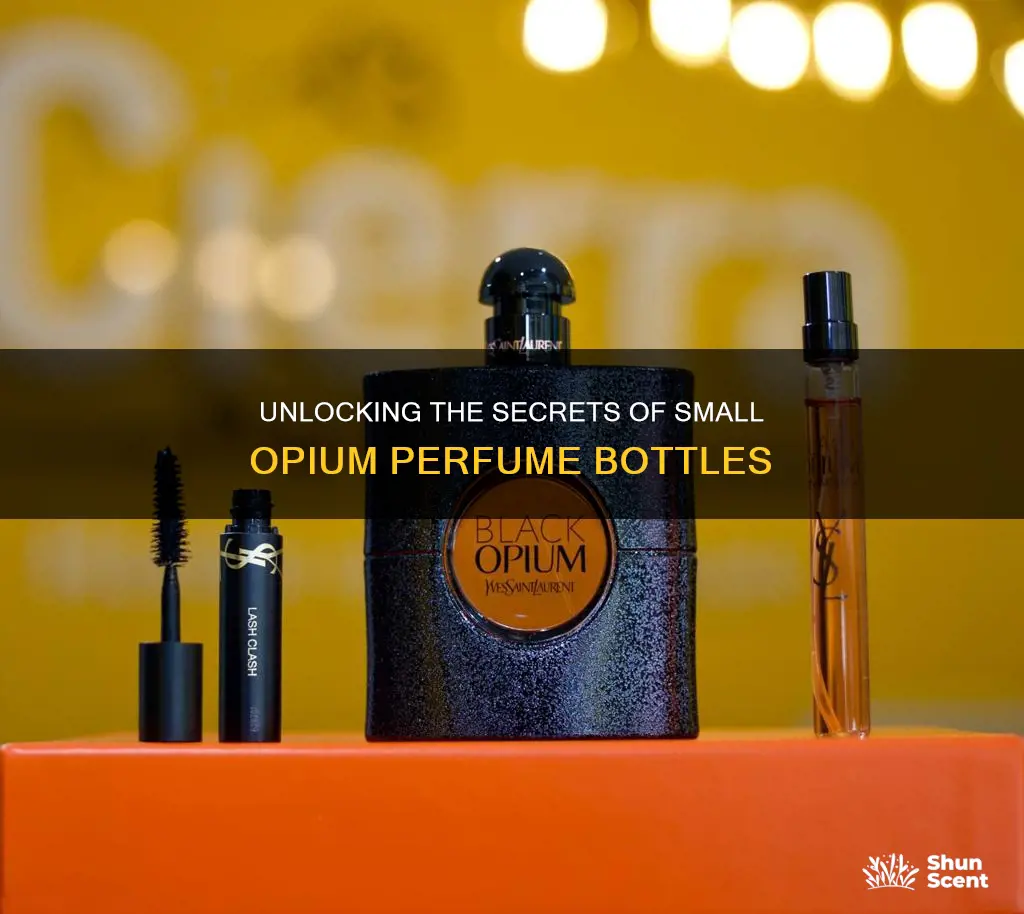 how to oen small bottle of opium perfume