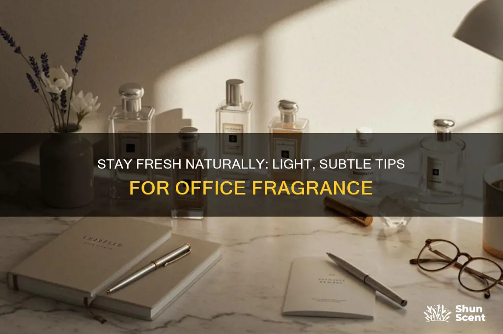 how to officr smell fresh without heavy scent