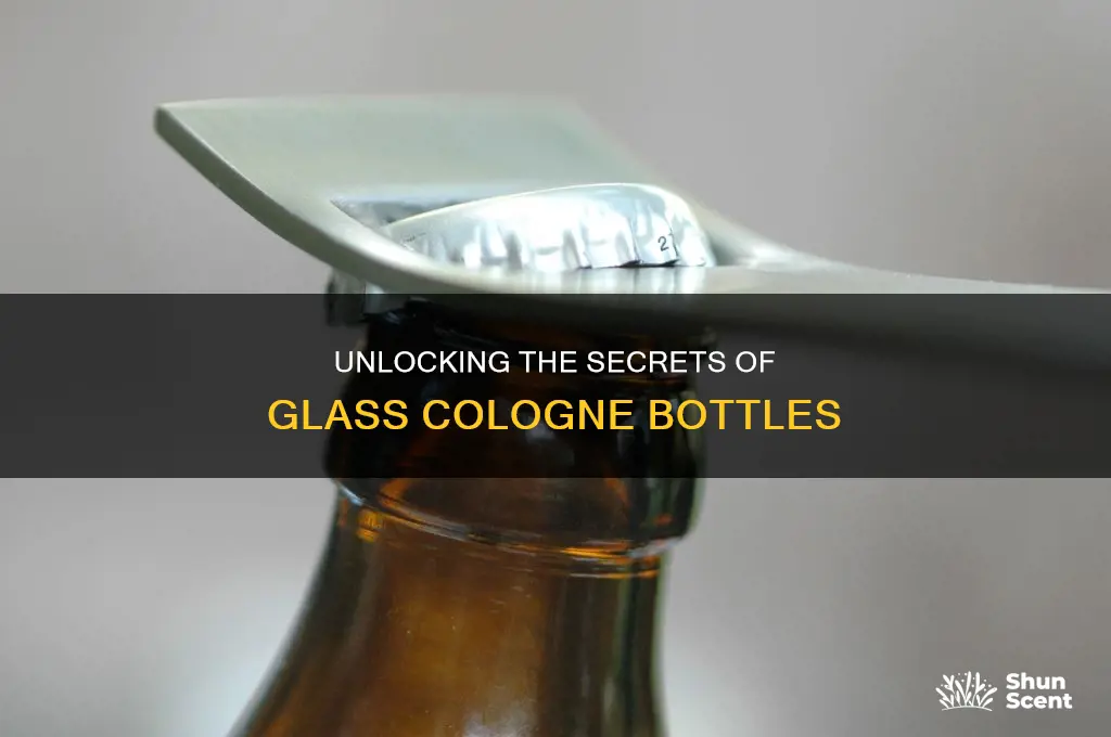 how to open a glass cologne bottle