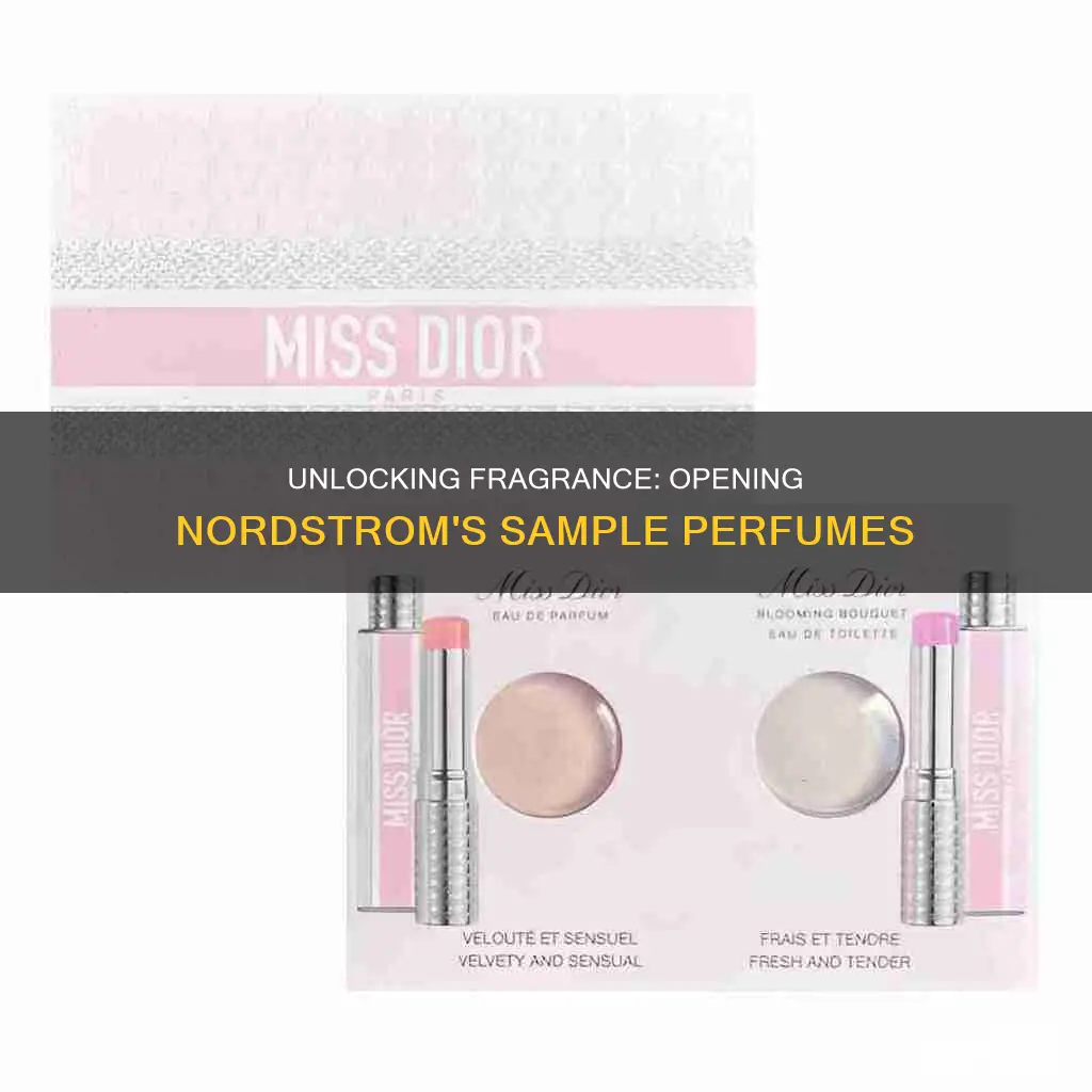 how to open a nordstrom sample perfume