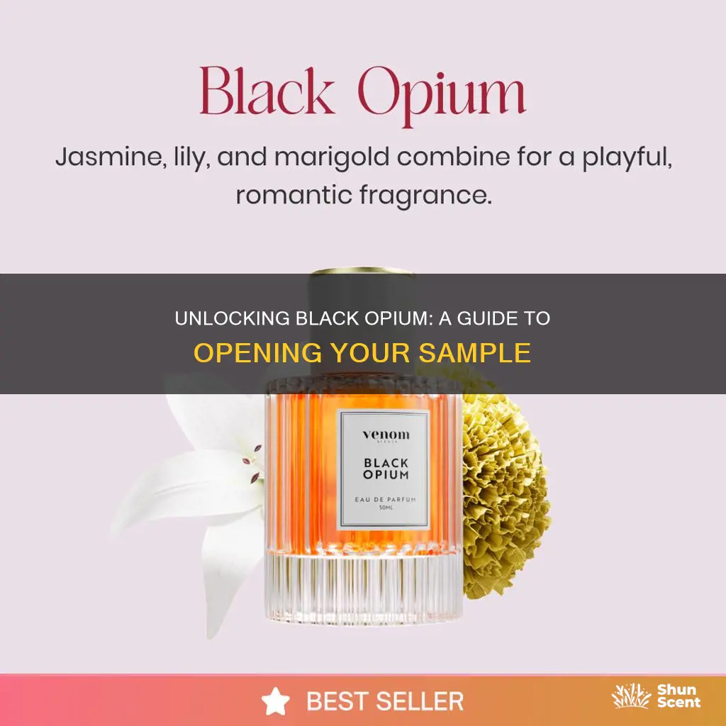 how to open black opium perfume sample