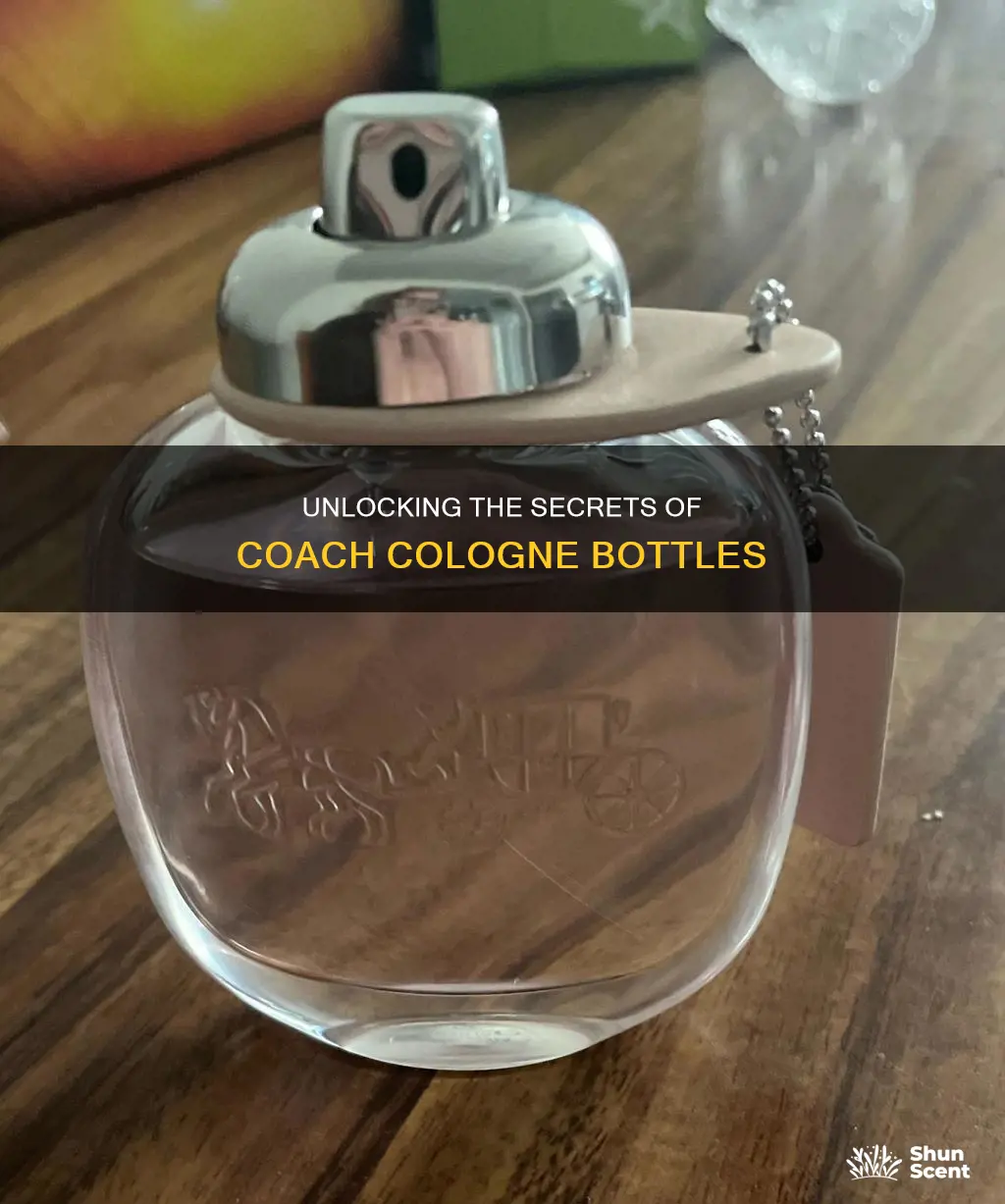 how to open coach cologne bottle