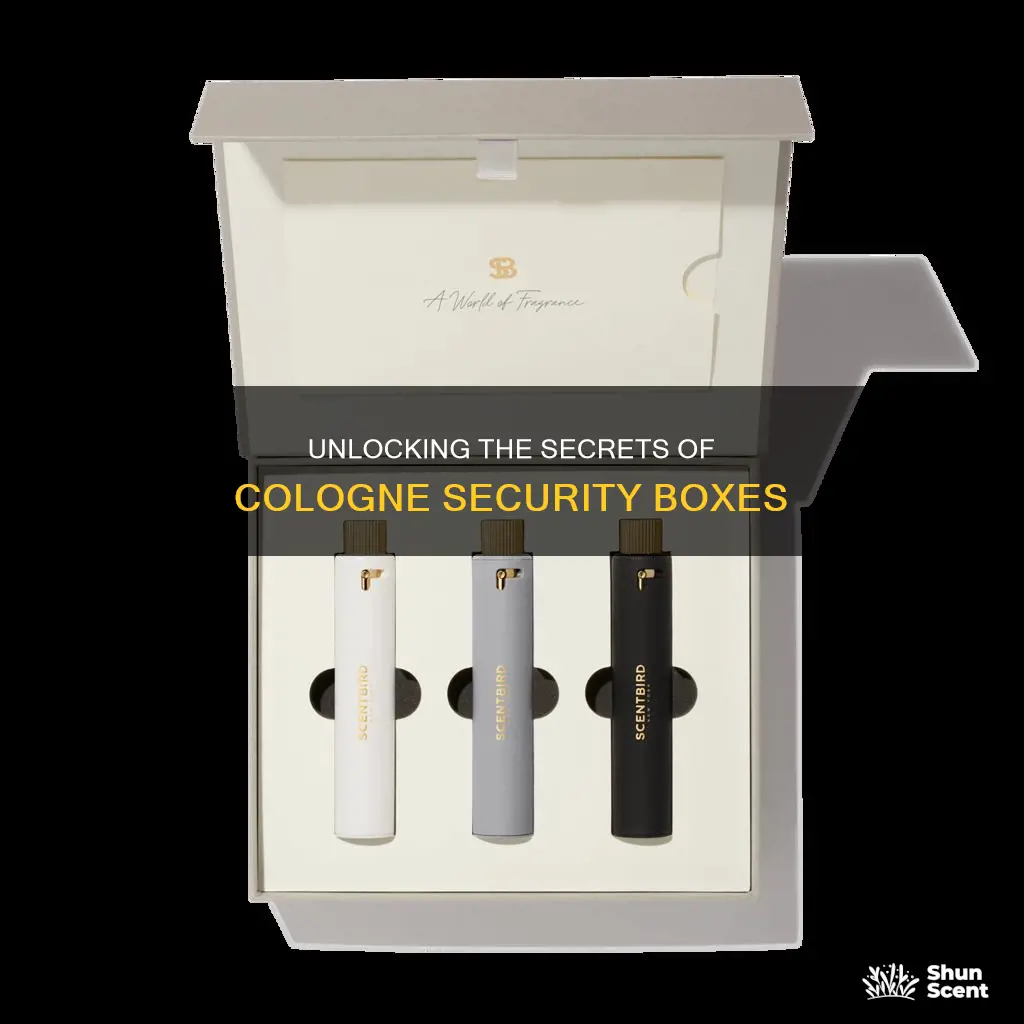 how to open cologne security box