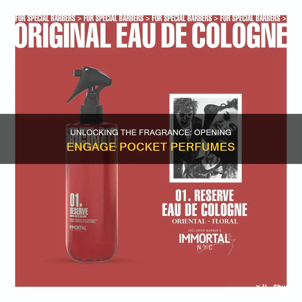 how to open engage pocket perfume