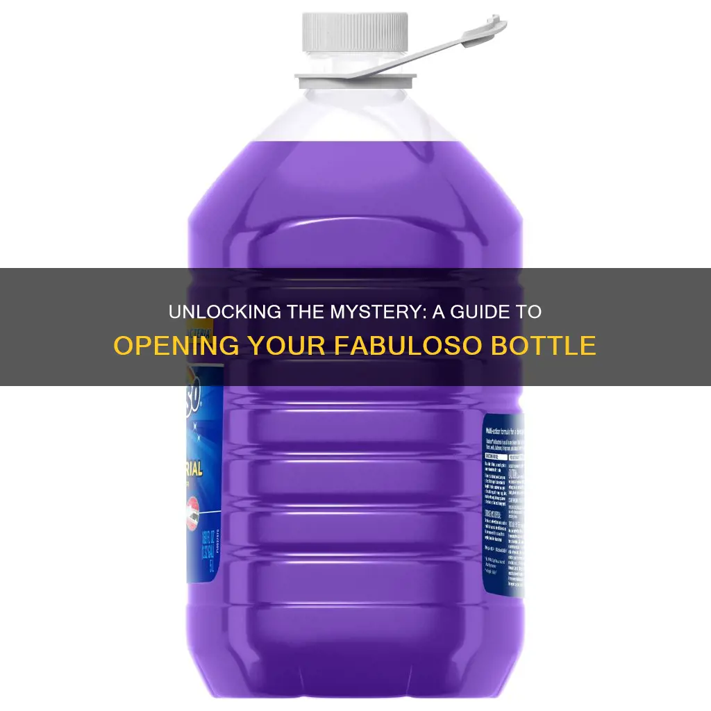 how to open fabuloso bottle fragrance