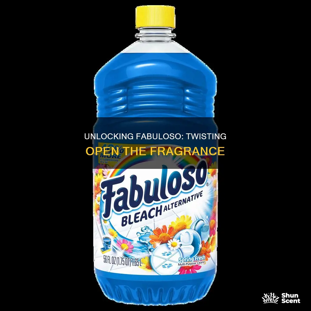 how to open fabuloso bottle fragrance