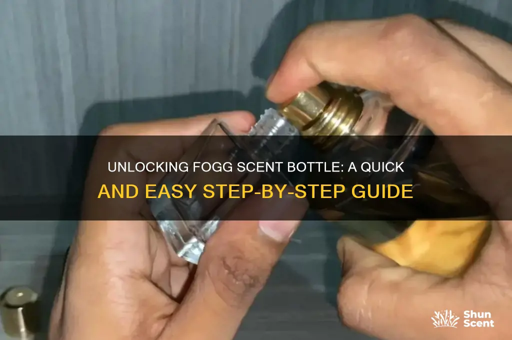 how to open fogg scent bottle