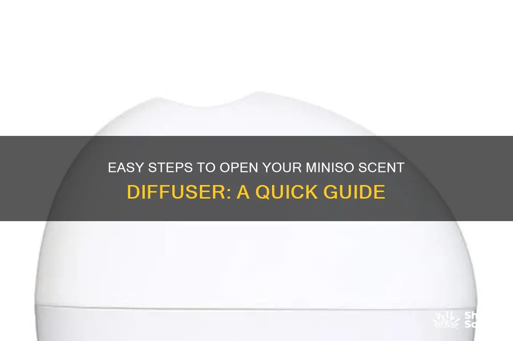 how to open miniso scent diffuser