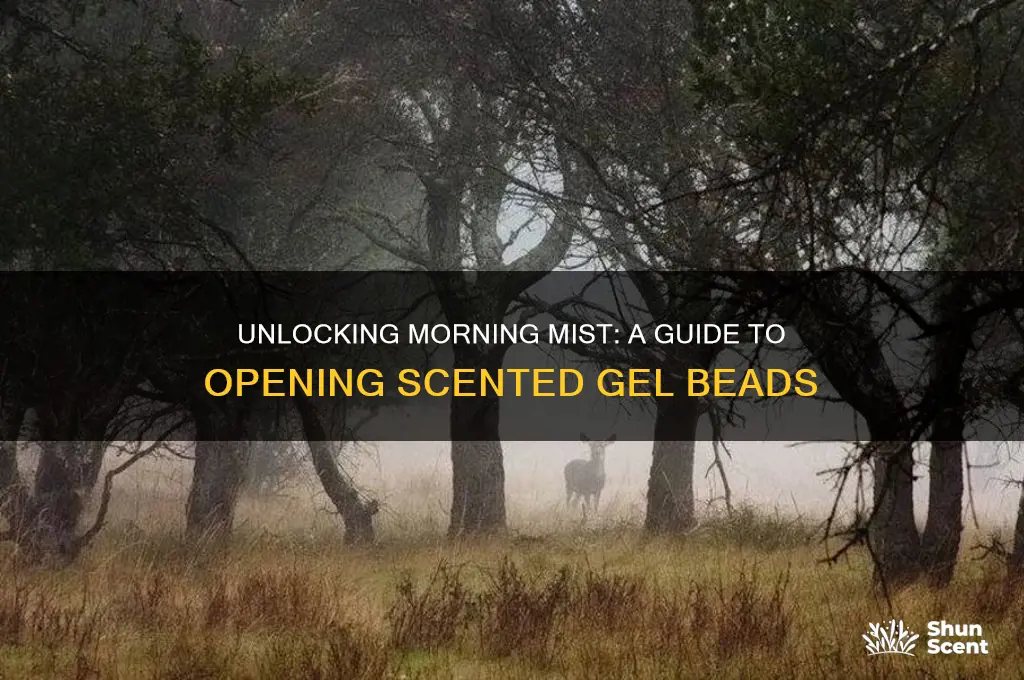 how to open morning mist scented gel beads