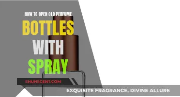Unlocking Scents: Opening Old Spray Perfume Bottles