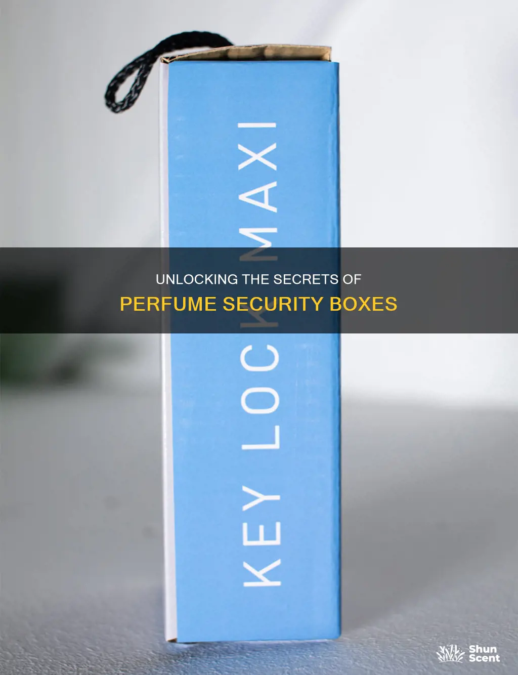 how to open perfume security box