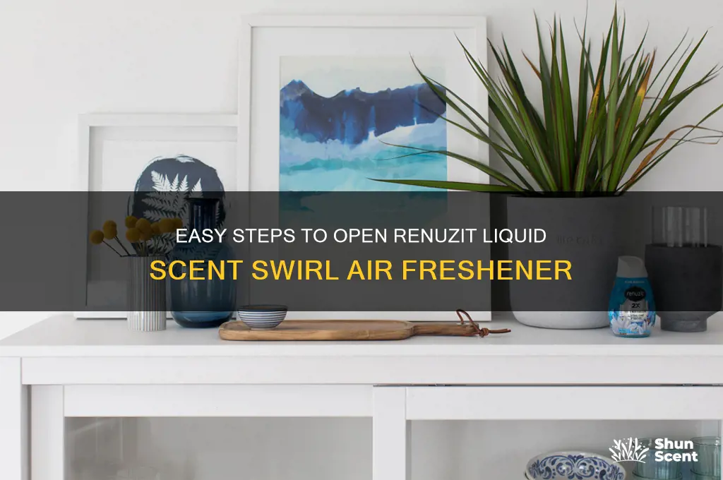 how to open renuzit liquid scent swirl air freshener