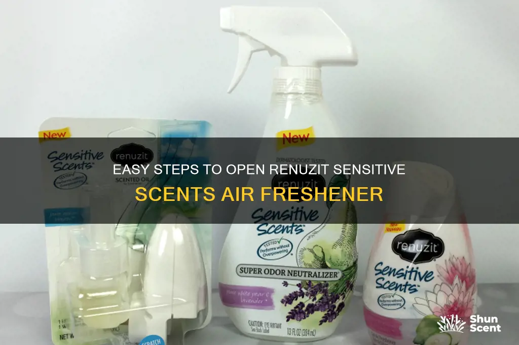 how to open renuzit sensitive scents