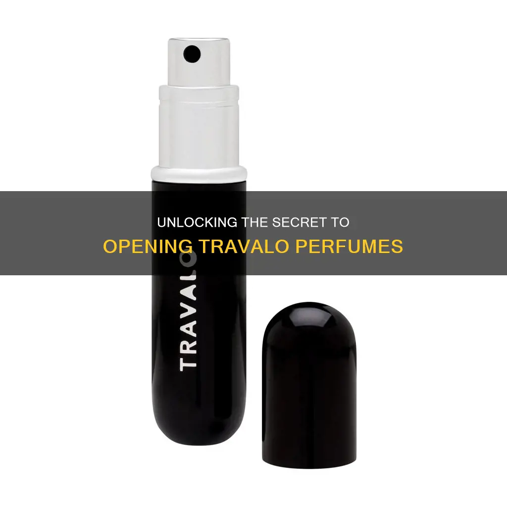 how to open travalo perfume
