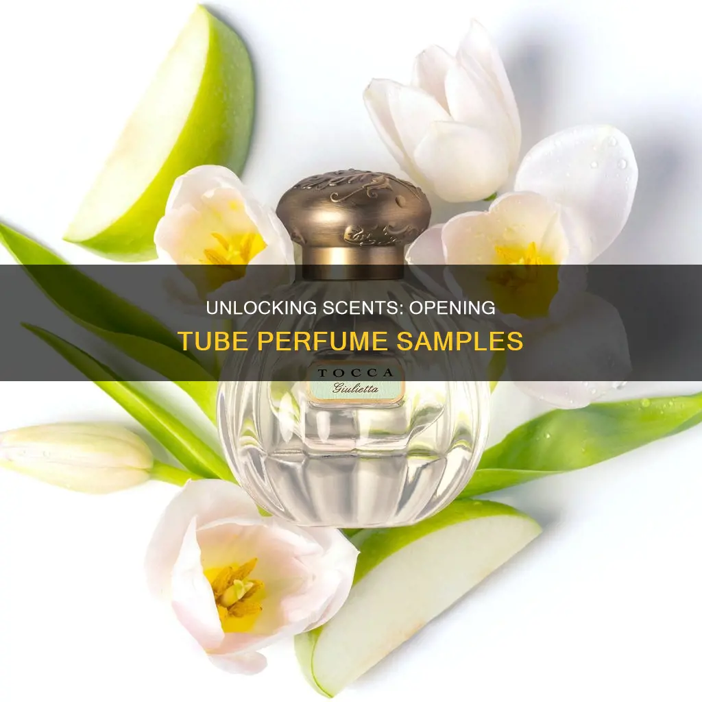 how to open tube perfume sample spray bottles