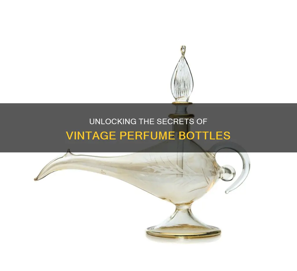 how to open vintage perfume lid screw top