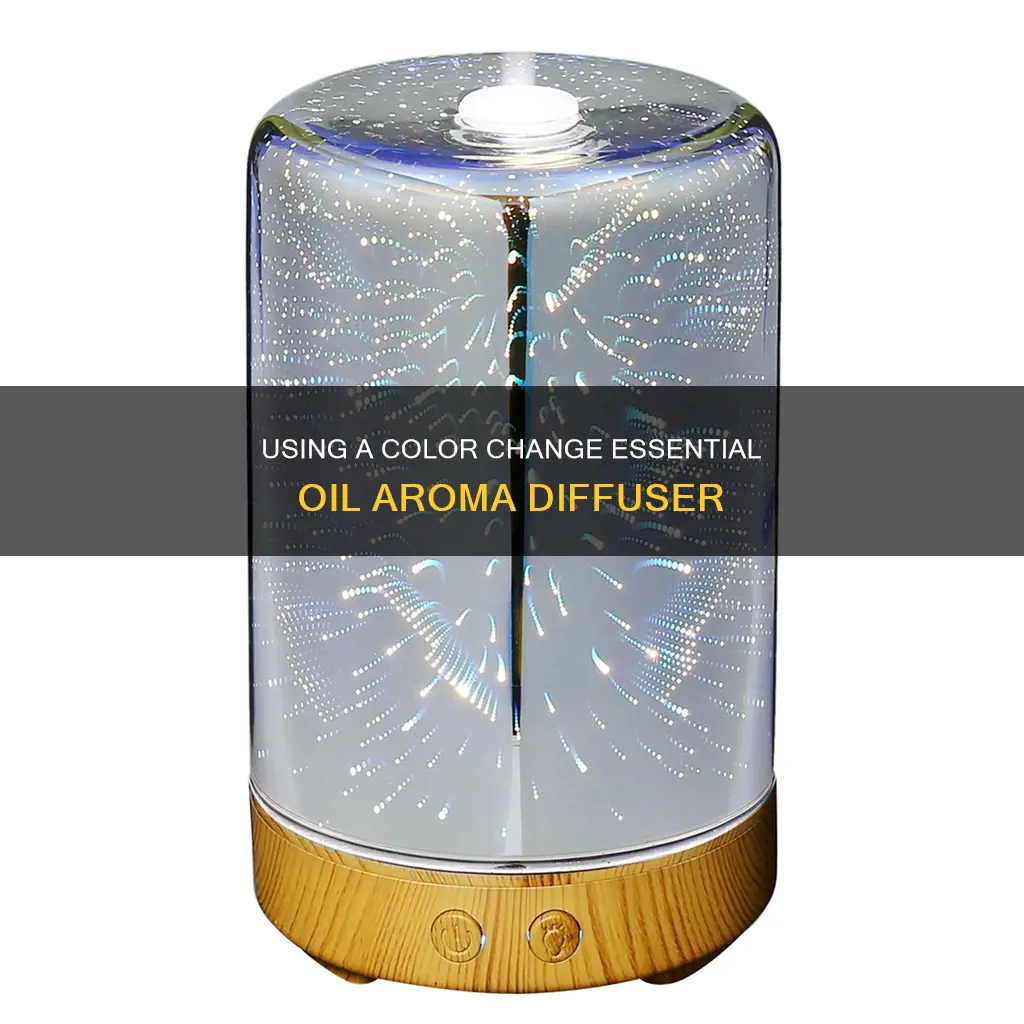 how to operate a color change essential oil aroma diffuser