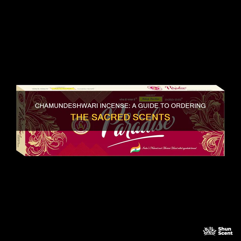 how to order chamundeshwari incense
