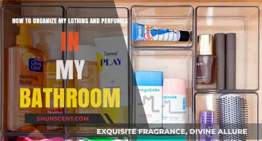 Organizing Lotions and Perfumes: A Bathroom Makeover