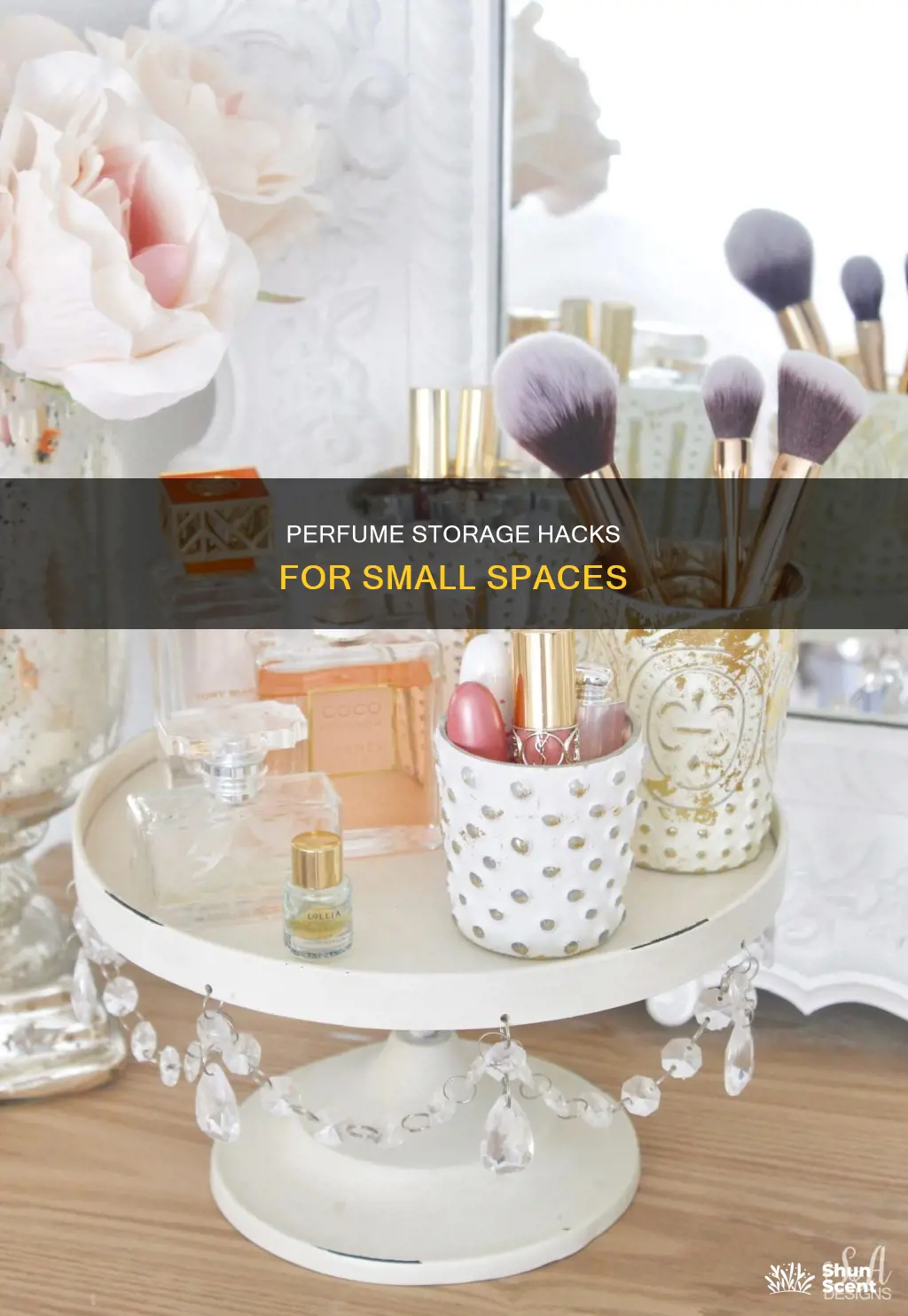 how to organize perfume in small apartment