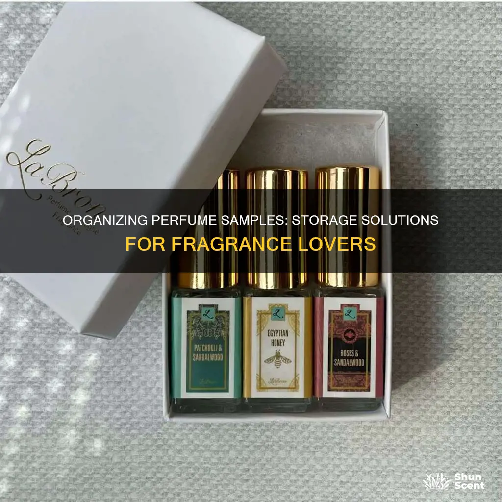 how to organize perfume samples